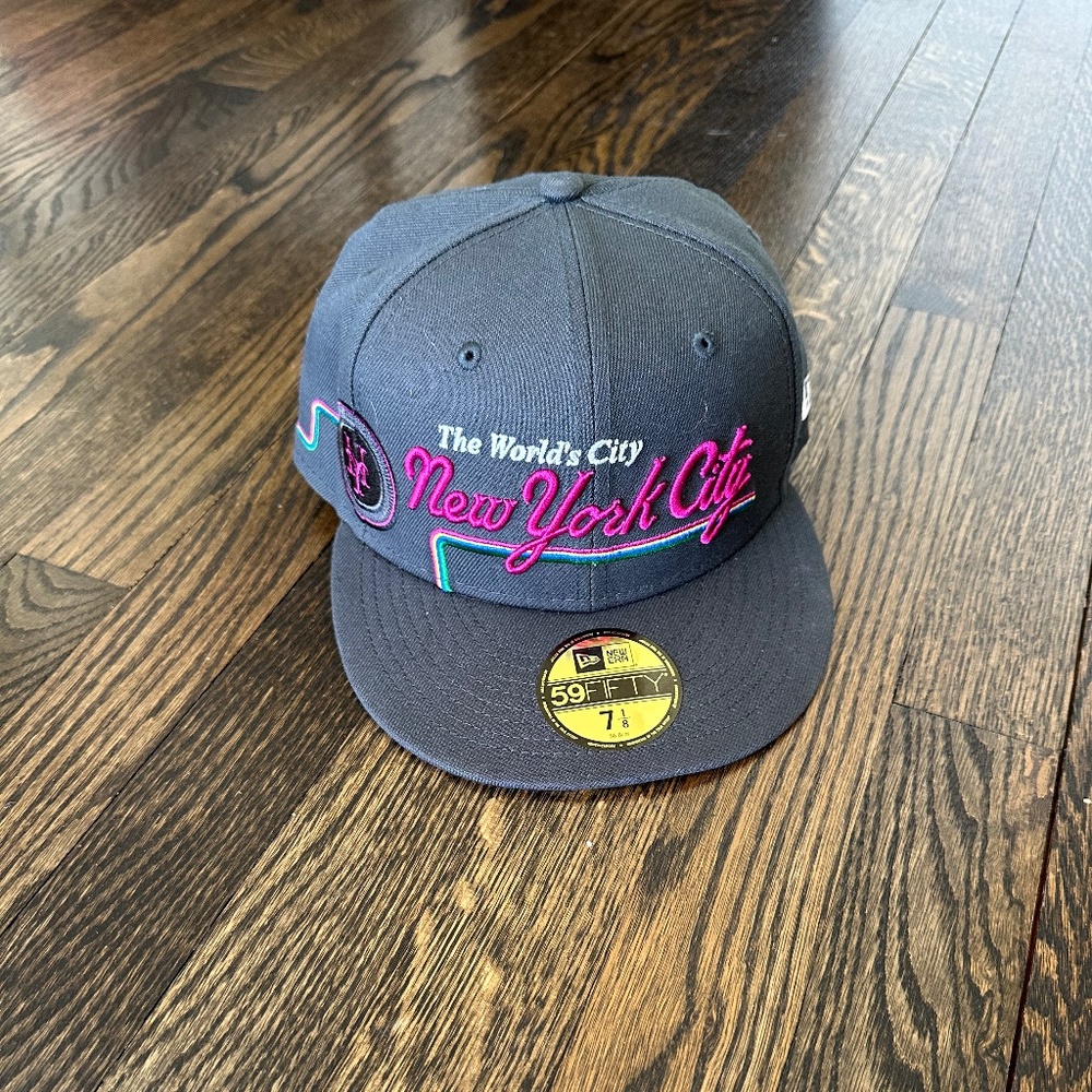 NWT NEW ERA New York Mets Graphite 2024 City Connect Icon 59FIFTY Fitted Hat